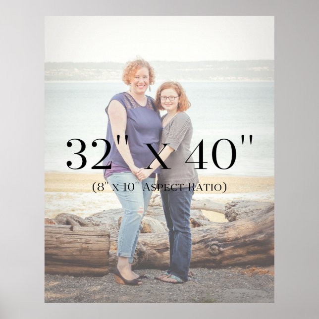 Family Photos 32x40 TEMPLATE Poster (Front)