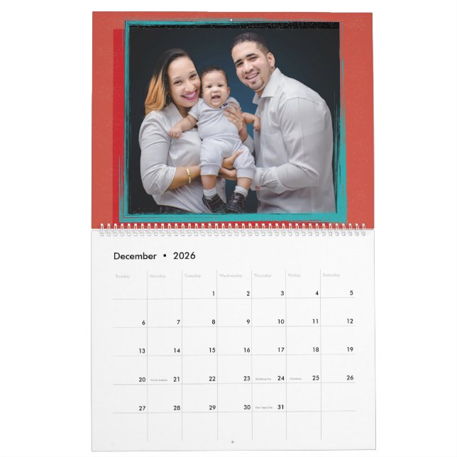 Family Photos Create Your Own Photo Calendar (Dec 2026)