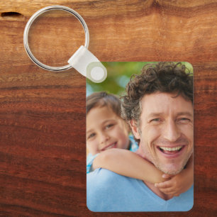 Family photos double sided two photo key ring