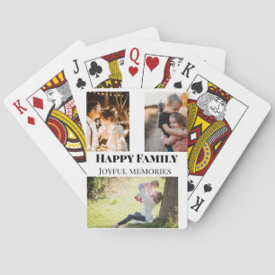 family photos memories add family name picture playing cards