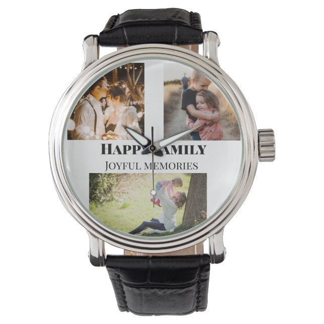 family photos memories add family name picture watch (Front)