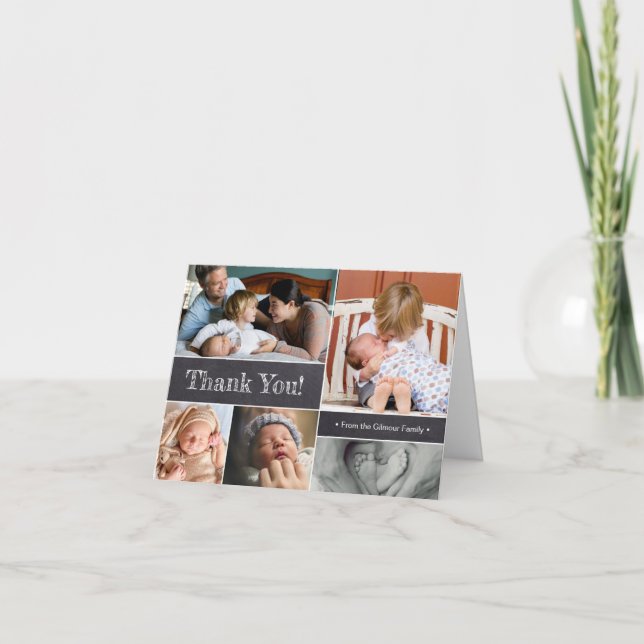 Family photos New Baby Birth Announcement (Front)