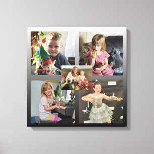 Family Photos Personalised Canvas Print