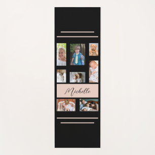 Family Photos Personalised Name Yoga Mat