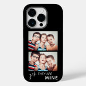 Family Photos With Funny Saying Black Case-Mate iPhone Case (Back)