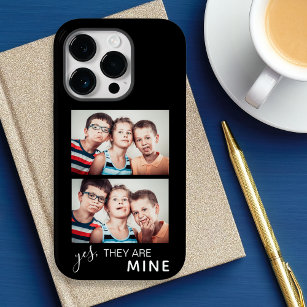 Family Photos With Funny Saying Black iPhone 15 Mini Case