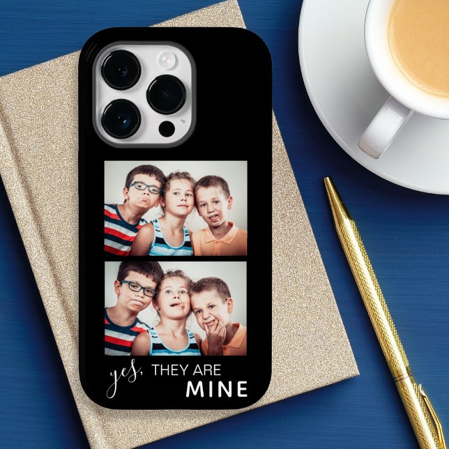Family Photos With Funny Saying Black Case-Mate iPhone Case