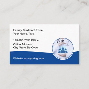 Family Physician Medical Office Business Cards