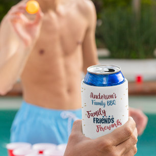 Family Picnic July 4th Backyard BBQ Can Cooler