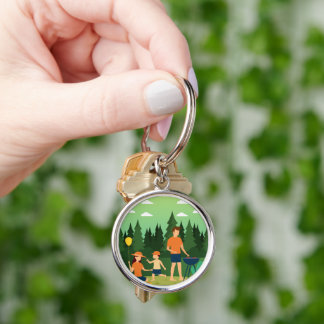 FAMILY PICNIC KEY RING