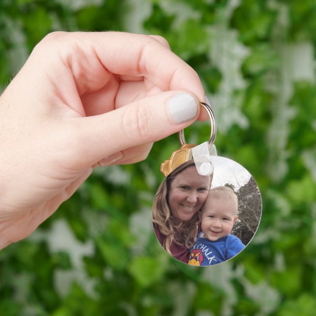 Family Picture Personalised Key Ring (Hand)