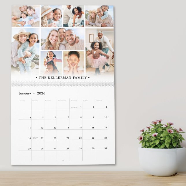 Family Pictures Photo Collage Calendar (Family Pictures Photo Collage Calendar )