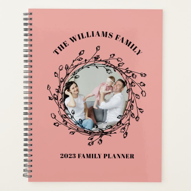 Family Planner Calendar Custom Photo (Front)