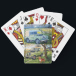 Family Playing Cards. Cards<br><div class="desc">Playing Cards. 4x4 Enthusiast.
Old Style Farm Vehicles & Dog~ Playing Cards~ Design by GJLC  
JackCrisp.co.uk</div>