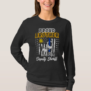 Family Police Vintage Proud Brother Of A Deputy Sh T-Shirt