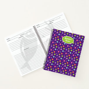 Family Polka Dot Illustration Recipe Book