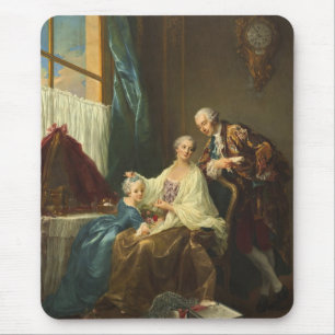Family Portrait By François-Hubert Drouais Mouse Mat