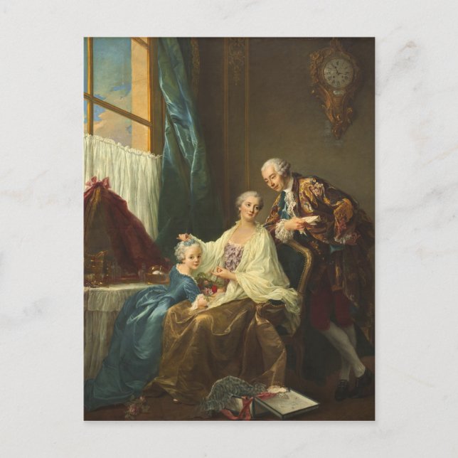 Family Portrait By François-Hubert Drouais Postcard (Front)