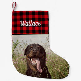 Family Portrait Custom Pet Photo Small Christmas Stocking