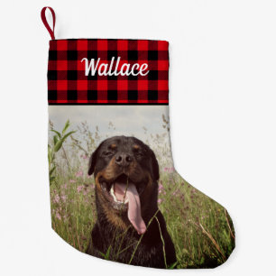 Family Portrait Custom Print Pet Photo Small Christmas Stocking