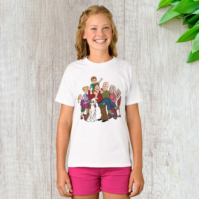 Family Portrait Girls T-Shirt (Creator Uploaded)