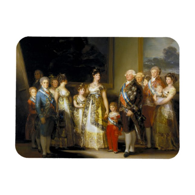Family portrait of King Charles IVJose de Goya Magnet (Horizontal)