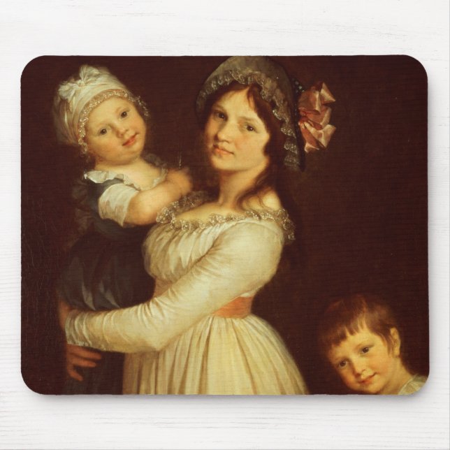 Family portrait of Madame Anthony and her children Mouse Mat (Front)
