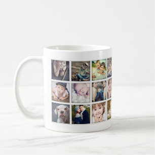Family Portrait Photo Collage Mug for Grandparents