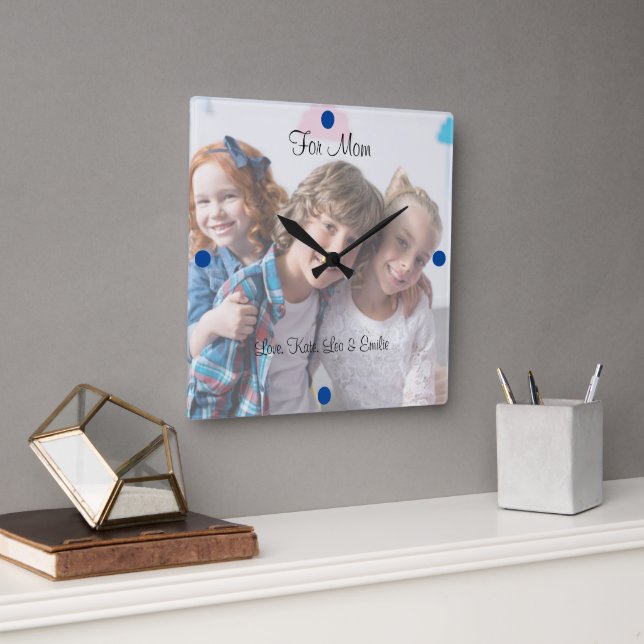 Family Portrait Wall Clock (Office)