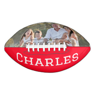 Family Portrait with Name American Football