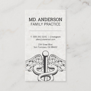 Family Practice   Medical Symbol Business Card