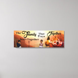 Family Prayers Canvas Print