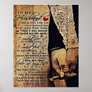 Family Present   Love Quotes To My Husband Poster