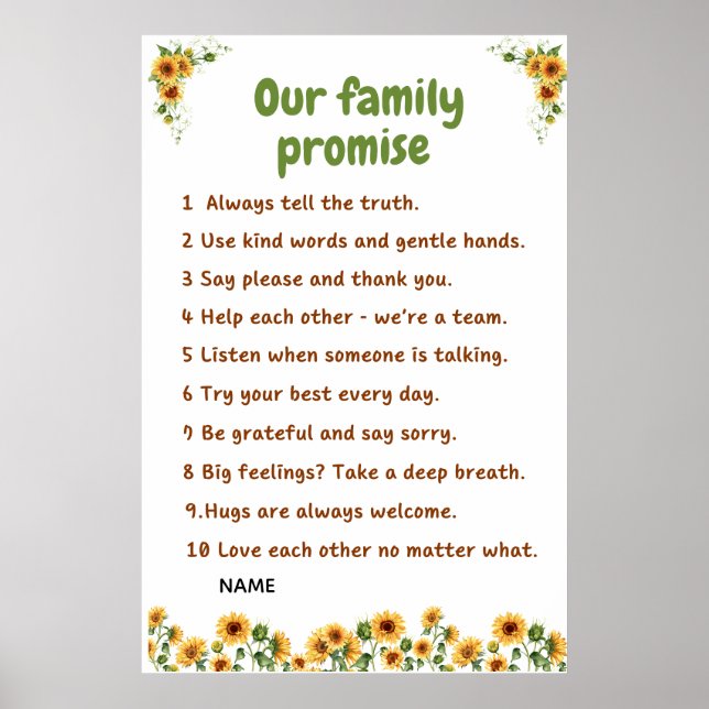 Family Promise Wall Art (Front)