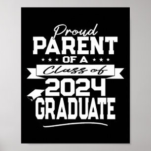 Family Proud Parent Cl Of 2024 Graduate Poster