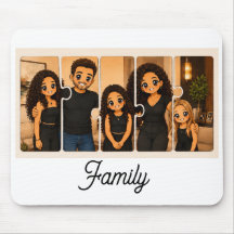 Family Puzzle Mouse Pad 