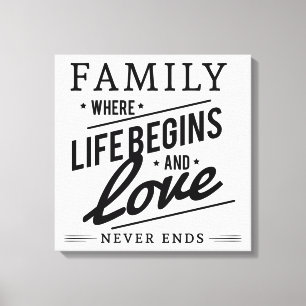 Family Quote Canvas Print