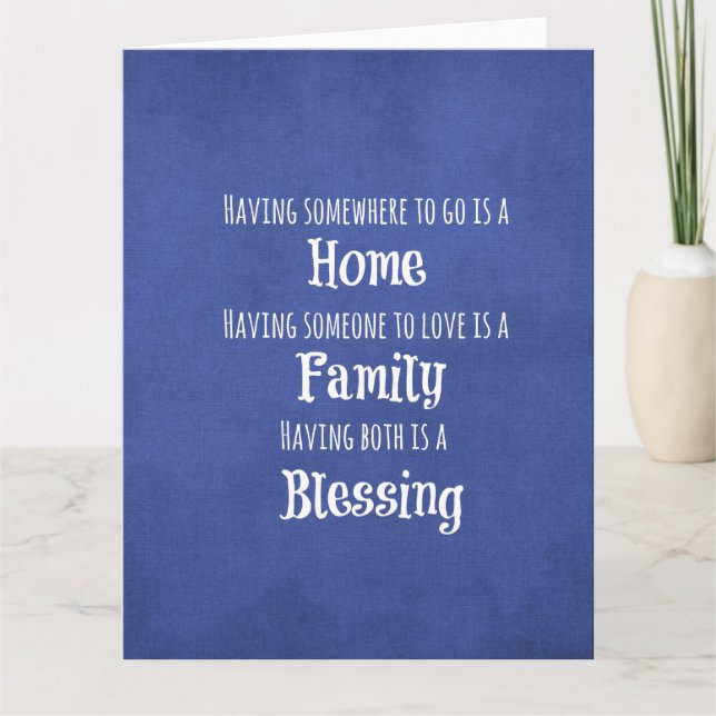 Family Quote Card (Front)