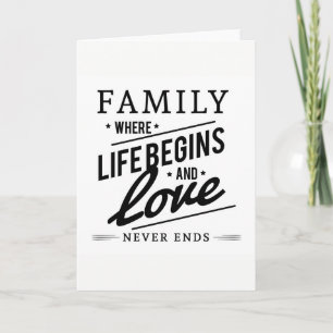 Family Quote. Card
