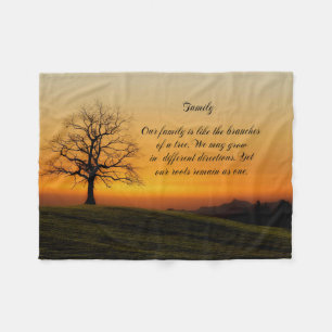 FAMILY QUOTE FLEECE BLANKET