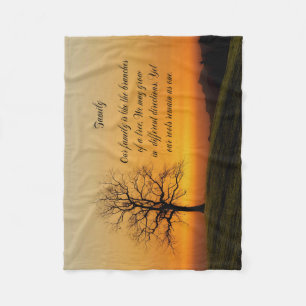 FAMILY QUOTE FLEECE BLANKET