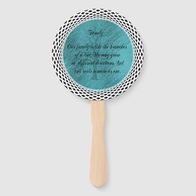 FAMILY QUOTE HAND FAN (Back)