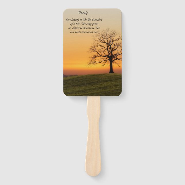 FAMILY QUOTE HAND FAN (Front)