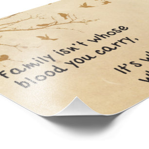 Family quote photo print