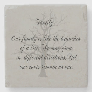 FAMILY QUOTE STONE COASTER