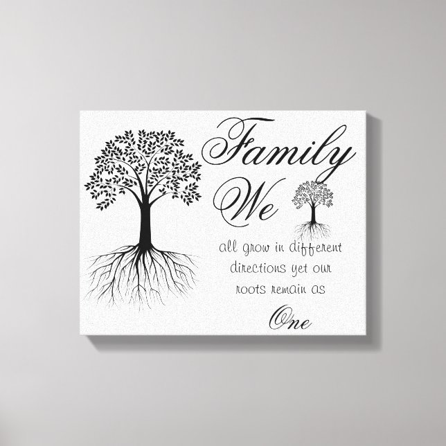 Family Quote/Wrapped Canvas (Front)