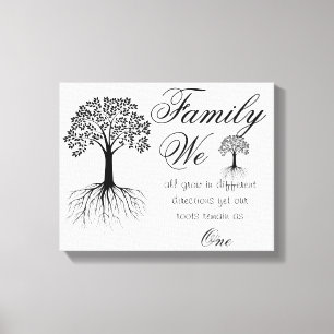 Family Quote/Wrapped Canvas Print