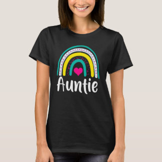 Family Rainbow Auntie Mother's Day T-Shirt