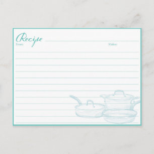 Family recipe book cards kitchen housewarming gift