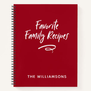 Family Recipe Book Cookbook